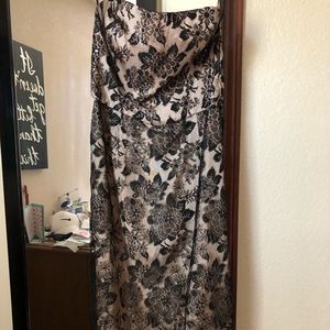 Tea length lace dress